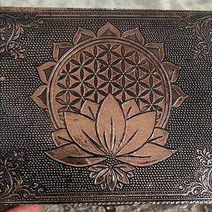 Ornate Copper-Rose Gold Jewelry Box